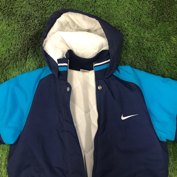 Vintage NIKE Puffer Jacket w hood NWT - Picture 6 of 6